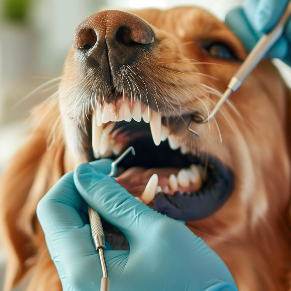 Tandbehandling hund